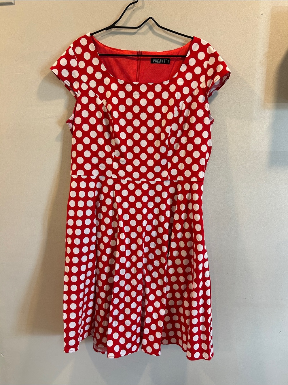 PUKAVT Red & White Polka Dot 2XL Dress | Minnie Mouse Look